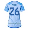 Camiseta de fútbol España PEDRI 26 Segunda Equipación Mundial 2022 - Mujer